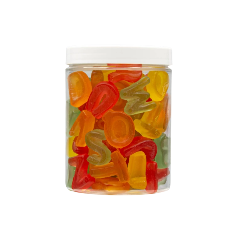 Żelki "Literki" BEZ CUKRU 1kg o smaku owocowym
