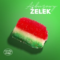 Żelki "Arbuzowe Kawałki" w cukrze 1kg o smaku arbuzowym