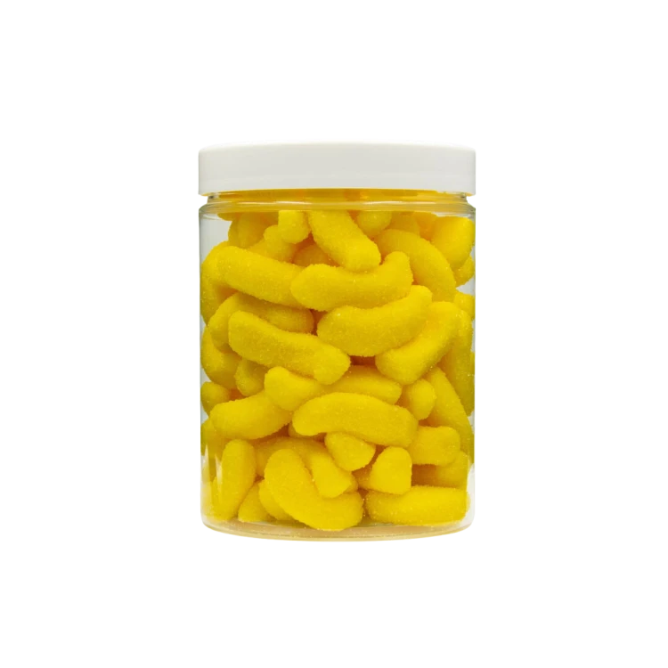 Żelki "Mini Bananki" w cukrze 1kg o smaku bananowym