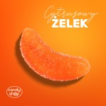 Żelki "Grejpfrutki" w cukrze 1kg o smaku cytrynowo-pomarańczowym