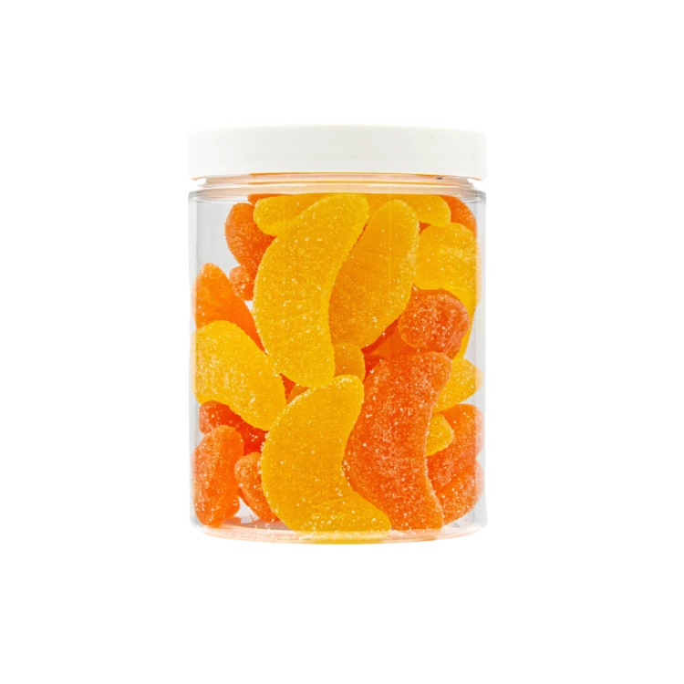 Żelki "Grejpfrutki" w cukrze 1kg o smaku cytrynowo-pomarańczowym