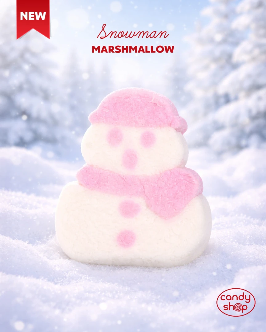 Pianki "Bałwanki Marshmallow" 1kg o smaku waniliowym