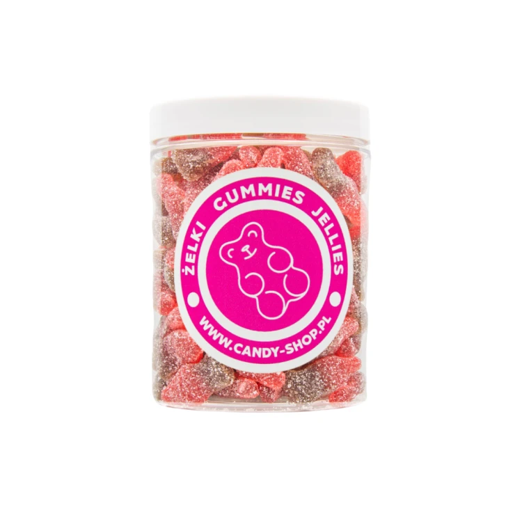Żelki "Mini Butelki Cola Cherry" 1kg o smaku coli i wiśni
