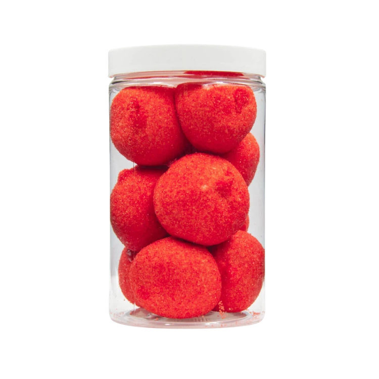 Pianki "Okrągłe Czerwone" 900g o smaku truskawkowym