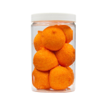 Pianki "Okrągłe Pomarańczowe" 900g o smaku brzoskwiniowym