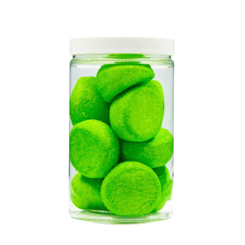 Pianki "Okrągłe Zielone" 900g o smaku jabłkowym