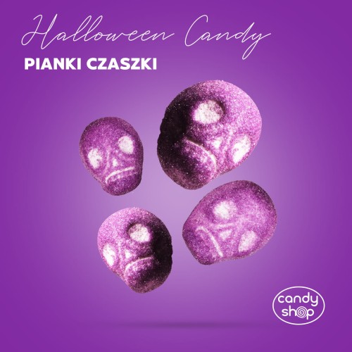 Pianki  "Fioletowe Czaszki"  900g o smaku owocowym