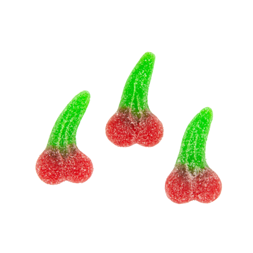 Żelki "Wisienki" w cukrze 1kg o smaku wiśniowym