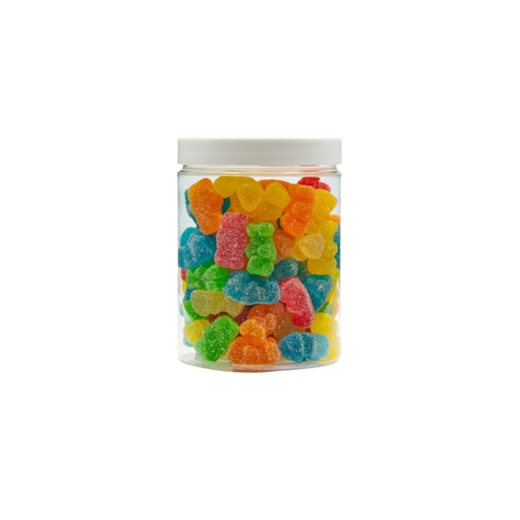 Żelki "Mini Misie" w cukrze  1kg o smaku owocowym