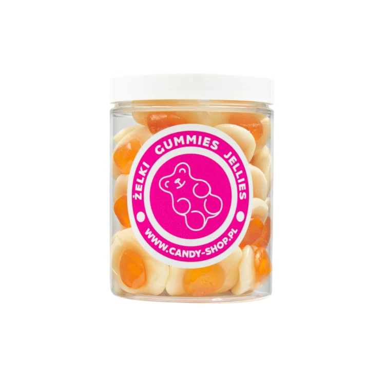 Żelki "Mini Jajka Sadzone" 1kg o smaku waniliowo- bananowym