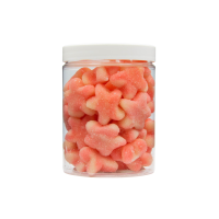 Żelki "Gwiazdki" w cukrze 1kg o smaku jogurtowo-truskawkowym