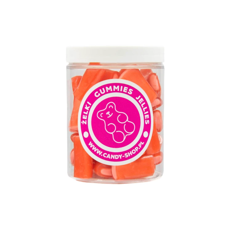 Żelki "Kabelki" 1kg o smaku gumy balonowej