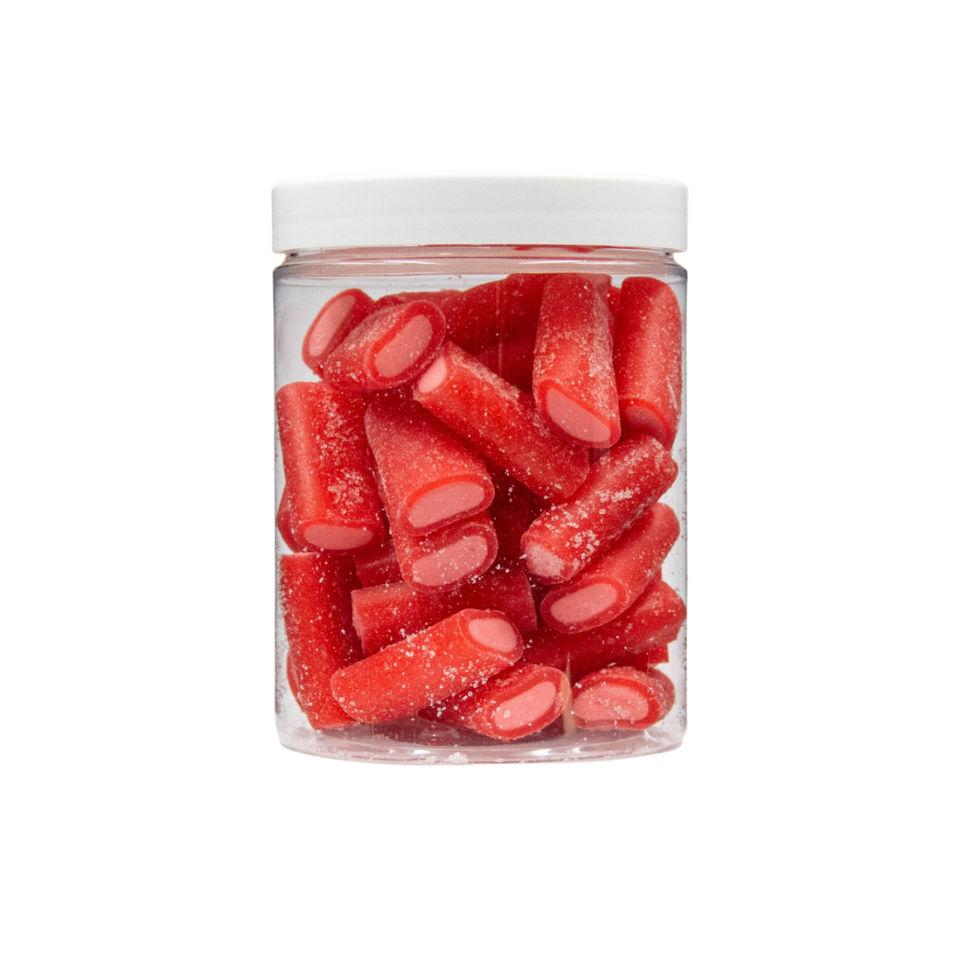 Żelki "Kabelki" w cukrze 1kg o smaku gumy balonowej