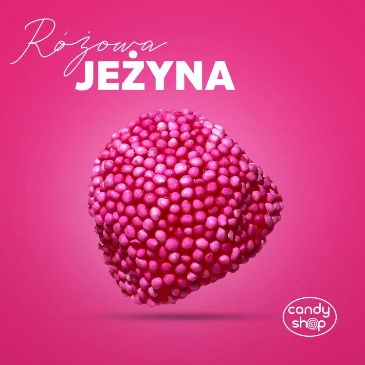 Żelki "Różowe Malinki Jeżynki"  1kg o smaku owocowym