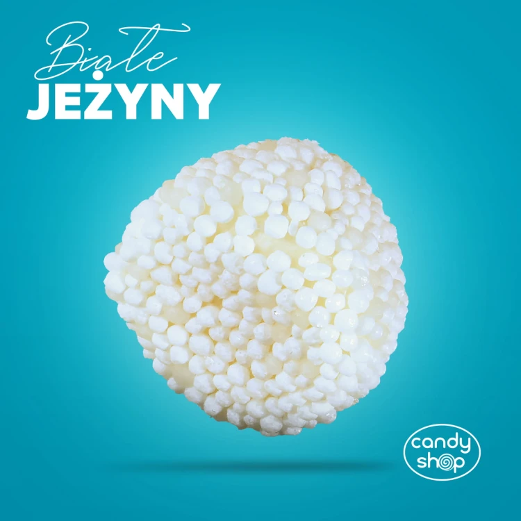 Żelki "Białe Malinki Jeżynki" 1kg o smaku owocowym