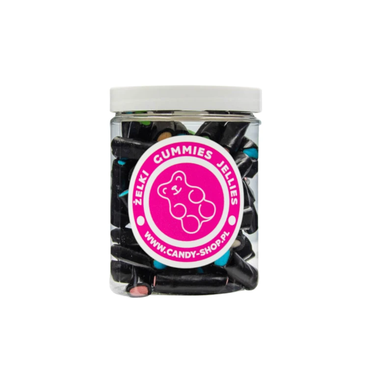 Żelki "Mini Kabelki" 1kg o smaku lukrecjowym