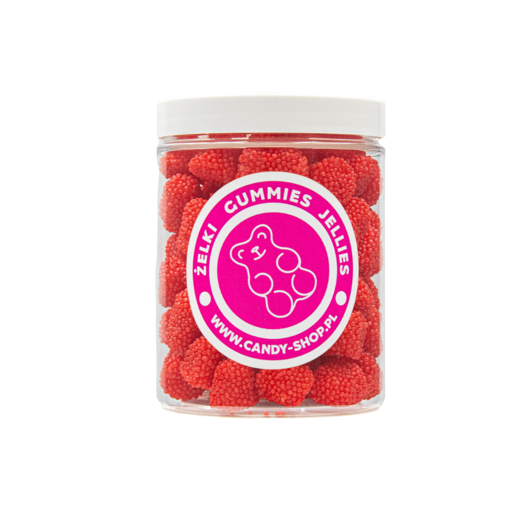 Żelki "Mini Czerwone Malinki Jeżynki" 1kg o smaku owocowym