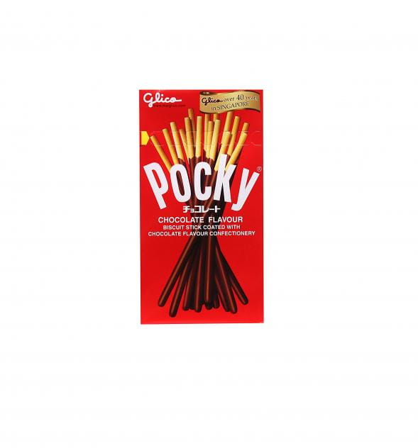 Pocky Chocolate 47g Paluszki zbożowe o smaku czekoladowym