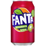 Fanta Strawberry&Kiwi 330ml Napój gazowany o smaku truskawki i kiwi