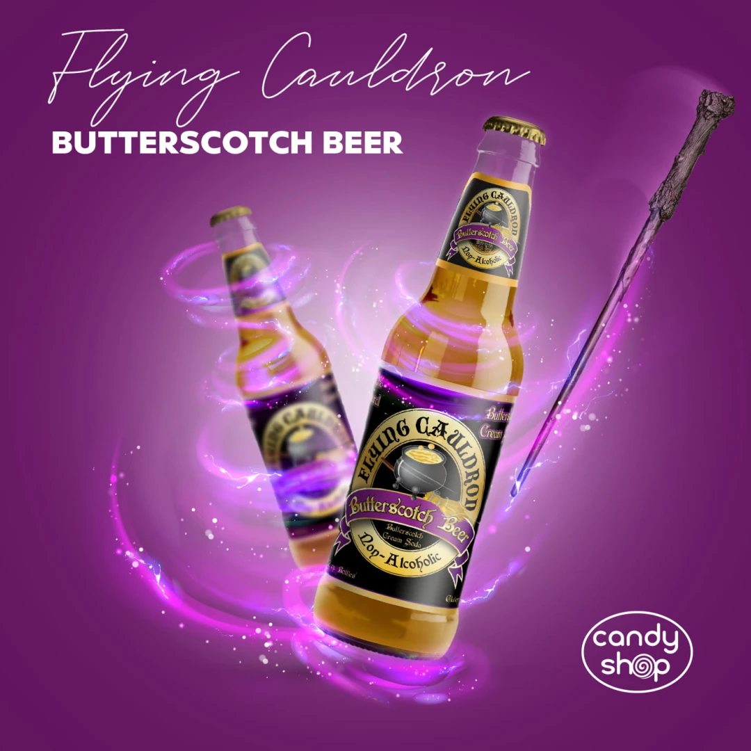 Harry Potter Flying Cauldron Butterscotch Beer 355ml Napój gazowany o smaku kremowego piwa