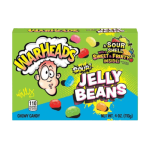 Warheads Sour Jelly Beans 113g Kwaśne żelki w kształcie fasolek z owocowym nadzieniem