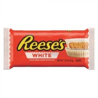 Reese’s White 2 Peanut Butter Cups 39,5g Dwie babeczki z kremem orzechowym w polewie mlecznej