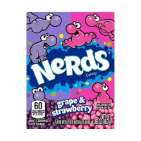 Nerds Candy Grape & Strawberry 46,7g Cukierki o smaku winogronowo- truskawkowym