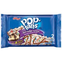 Pop Tarts Hot Fudge Sundae 96g Amerykańskie ciasteczka z nadzieniem o smaku lodów waniliowych, czekoladowej polewy i cukierkowej posypki