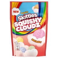 Skittles Squishy Cloudz Fruits Red 94g  Miękkie cukierki o smaku owocowym