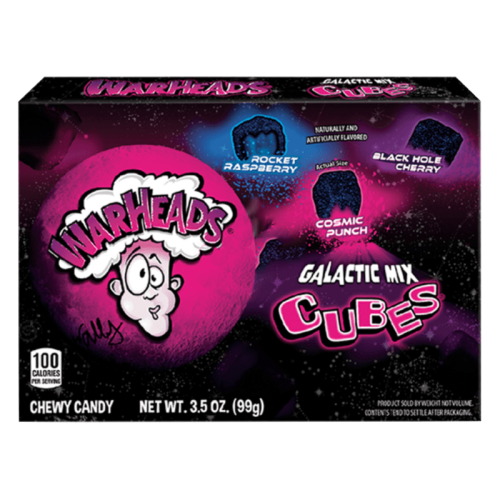 Warheads Galactic Cubes 99g Żelki o smaku owocowym