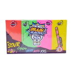 Brain Blasterz Sour Candy Brain Bitz XXL 144g Kwaśne cukierki o smaku truskawkowym, jabłkowym, cytrynowym i malinowym
