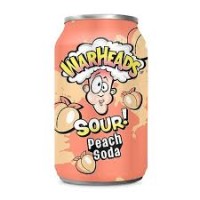 Warheads Sour Peach Soda 330ml Kwaśny napój gazowany o smaku brzoskwiniowym