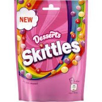 Skittles Desserts Pouch 152g  Owocowe cukierki o smaku deserów
