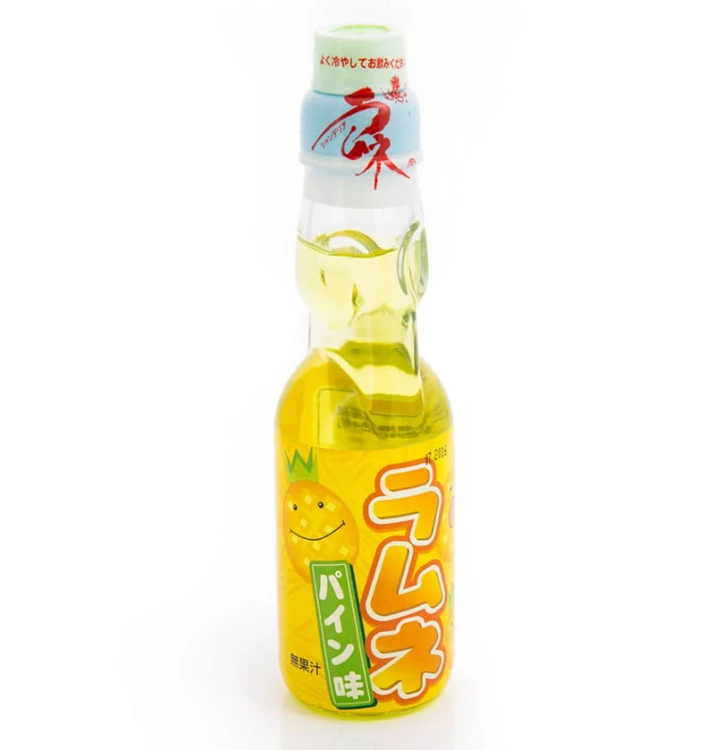 Hata Ramune Pineapple Soda 200ml Japoński napój gazowany o smaku ananasowym