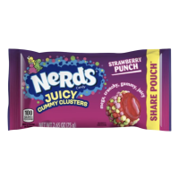 Nerds Juicy Gummy Clusters Strawberry Punch 75g Cukierki o smaku ponczu truskawkowego