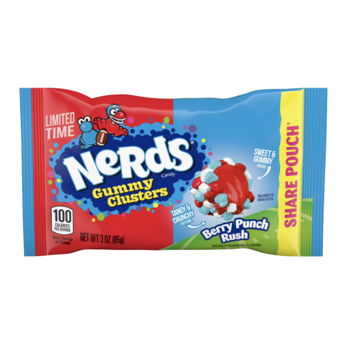 Nerds Gummy Clusters Berry Punch Rush 85g Cukierki o smaku ponczu jagodowego