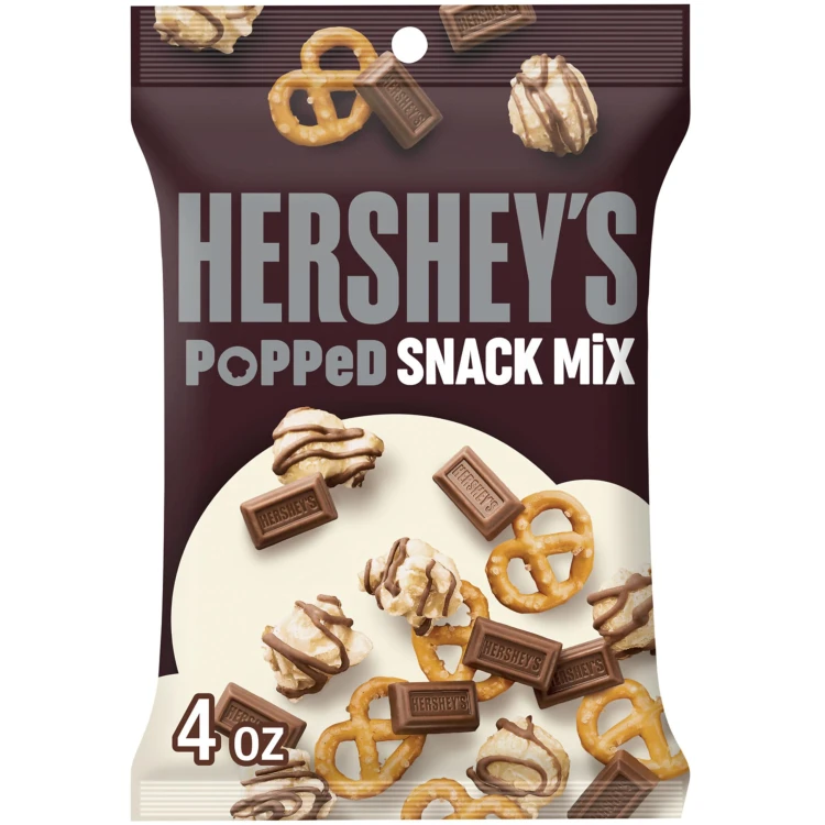 Hershey's Popped Snack Mix 113g Mix przekąsek z popcornem, czekoladą i preclami