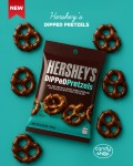 Hershey's Dipped Pretzels Milk Chocolate 120g Precle o smaku mlecznej czekolady