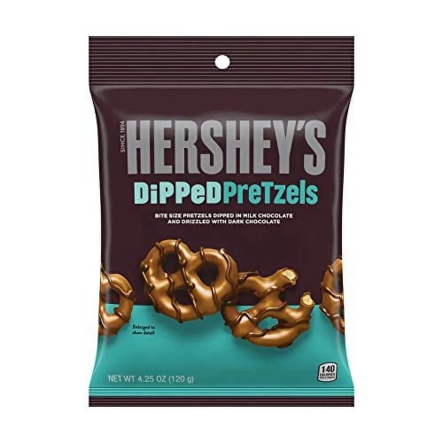 Hershey's Dipped Pretzels Milk Chocolate 120g Precle o smaku mlecznej czekolady