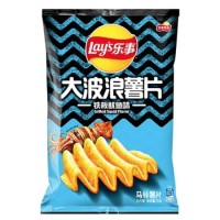 Lay's Deep Ridged Squid 70g Karbowane chipsy ziemniaczane o smaku kalmarów