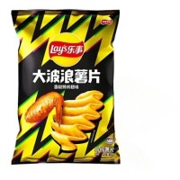 Lay's Deep Ridged  Chicken Wings 70g Karbowane chipsy ziemniaczane o smaku pieczonych skrzydełek kurczaka