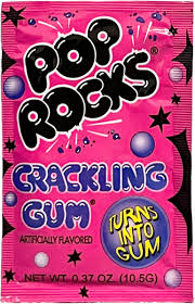 Pop Rocks Crackling Gum 10,5g Strzelające cukierki zamieniające się w gumę do żucia