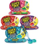 Bazooka Juicy Drop Gummies 57g Żelki z pisakiem z kwaśnym żelem o smaku malinowym lub truskawkowym
