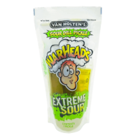 Van Holten's Sour Dill Pickle Warheads Extreme 196g Ekstremalnie kwaśny ogórek konserwowy w zalewie o smaku cukierków Warheads