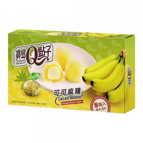 Taiwan Dessert Mico Mochi Banana 80g Tajwański deser o smaku bananowym