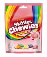 Skittles Fruit Chewies 137g Cukierki do żucia bez skorupki o smaku owocowym