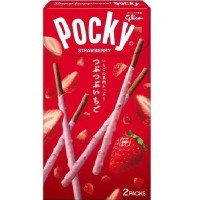 Pocky Tubu Tubu Strawberry  flavour 55g Chrupiące paluszki w polewie o smaku truskawkowym