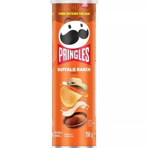 Pringles Buffalo Ranch 156g Chipsy o smaku amerykańskich skrzydełek Buffalo z sosem Ranch