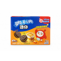 Oreo Mini Sea Salt Caramel 120g Mini czekoladowe ciasteczka Oreo o smaku słonego karmelu