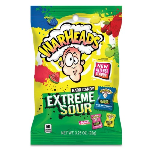 Warheads Extreme Sour 28g Kwaśne landrynki o smaku owocowym